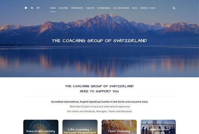 The Coach Group of Switzerland website built by wyattweb.dev